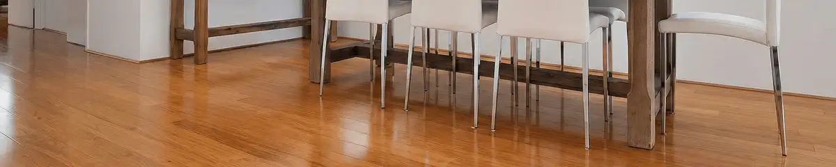 Professionally installed and refinished bamboo flooring in a residential home, showcasing smooth finish and natural wood tones in Tallahassee, FL