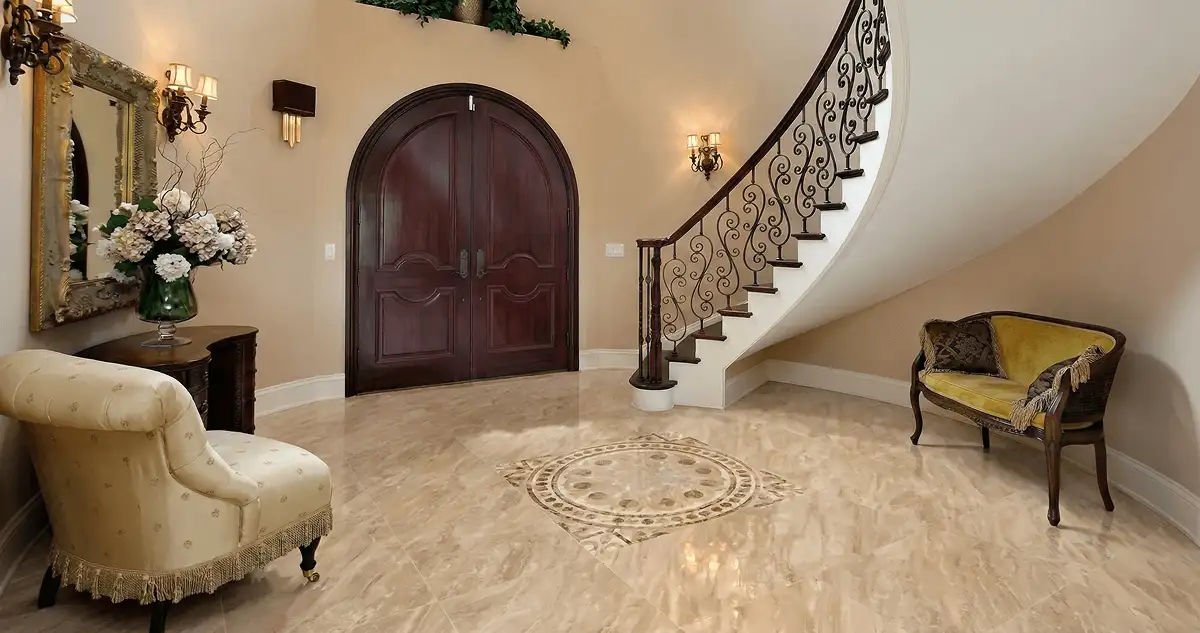 Entrance hall with professionally installed ceramic tile flooring in Tallahassee FL